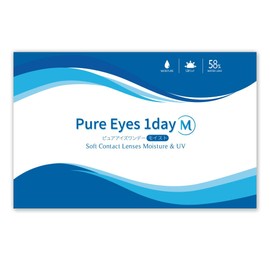 ピュアアイズ ワンデー M UV モイスト PureEyes 1day M UV moist 【BC】8.7 【PWR】-1.75 30枚入 1箱