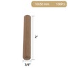 Nihfien 100 Pcs 3/8"x2" (10x50 mm) Wooden Dowel Pins, Straight
