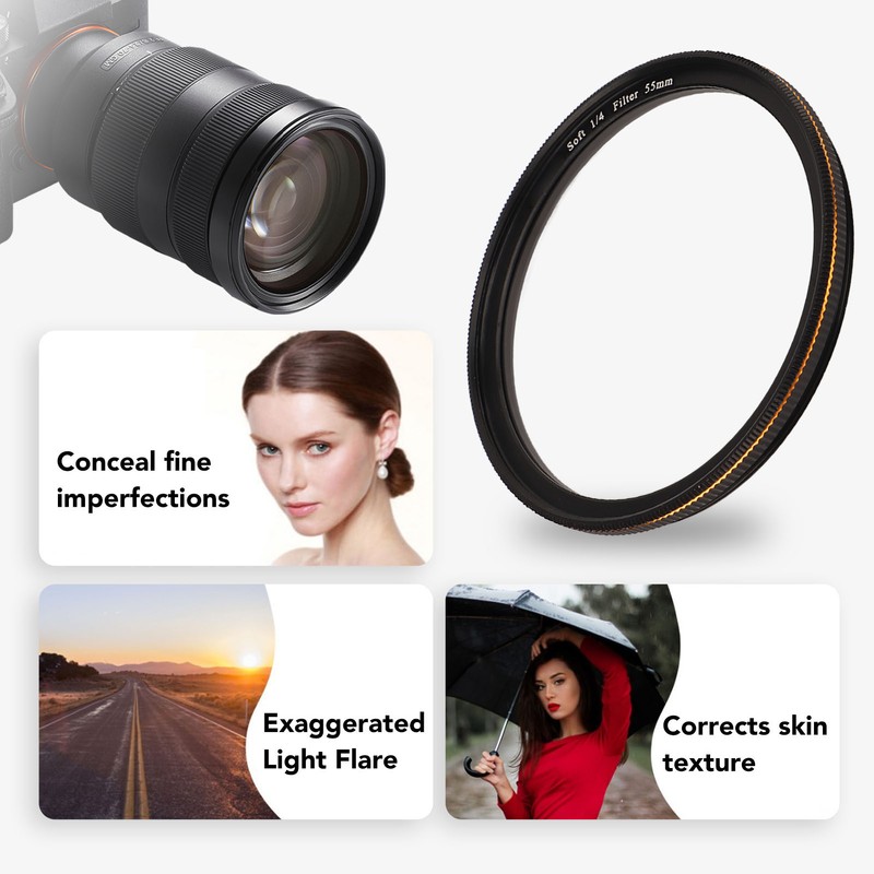 Soft Diffusion 1/4 Filter Mist Dreamy Cinematic Effect Filter Matte