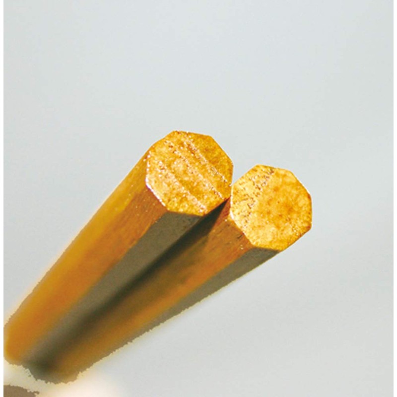 Alphax 905882 Chopsticks, Chestnut, 8.5 inches (21.5 cm), Point, Octagonal