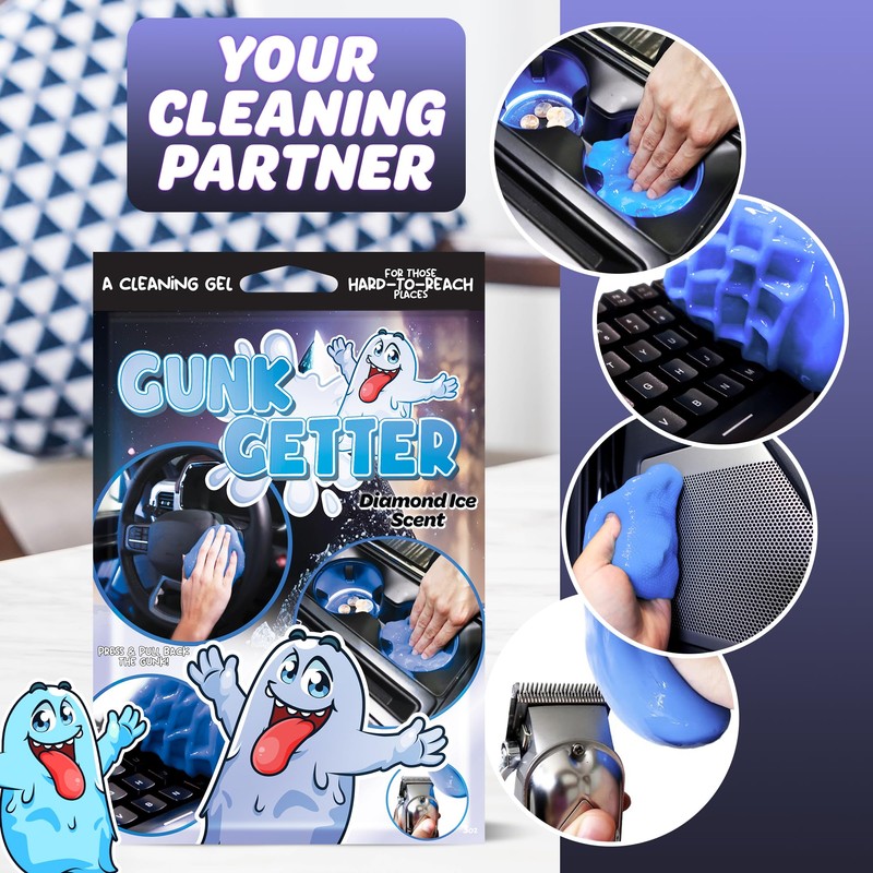 Gunk Getter, Cleaning Gel for Those Hard to Reach Places,
