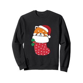 Cute Red Pandas In Christmas Stockings For Christmas Red Sweatshirt