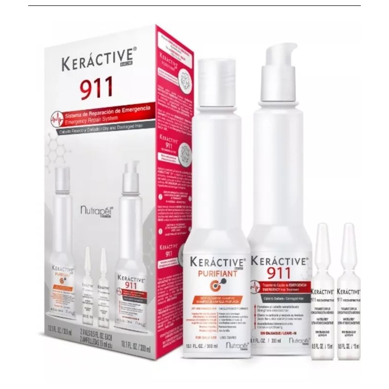 Nutrapel 911 Tratamiento Capilar Integral Set de 3 prod. Shampoo