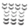 VICASKY 10 Pairs Fake Eyelashes with Rhinestones Look Lashes for