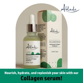 Ablude Collagen Serum - Anti Ageing Facial Serum - with Hydrolyzed Collagen & Panthenol (30ml)