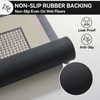 QiCaiJia Non Slip Thin Bath Mat Bathroom Rugs, Rubber Backing