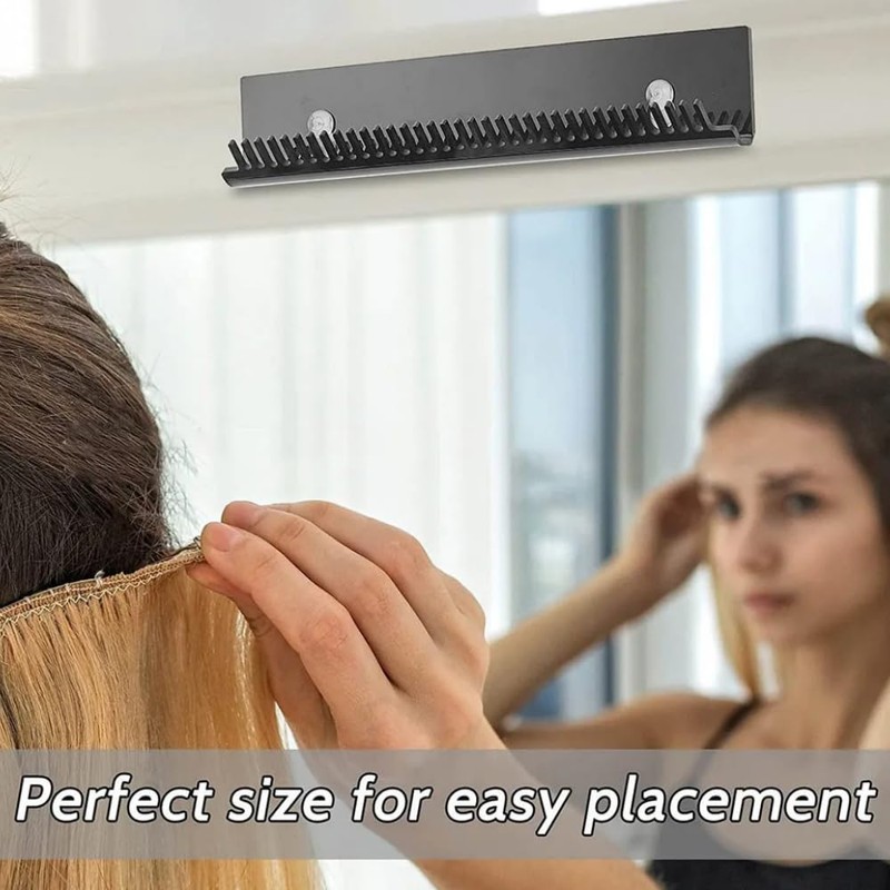 GOWEILE Hair Extension Holder Wall Mounted Hair Salon Plastic Hair