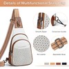Mroede Crossbody Bags for Women 4-Pockets Sling Bag for Women