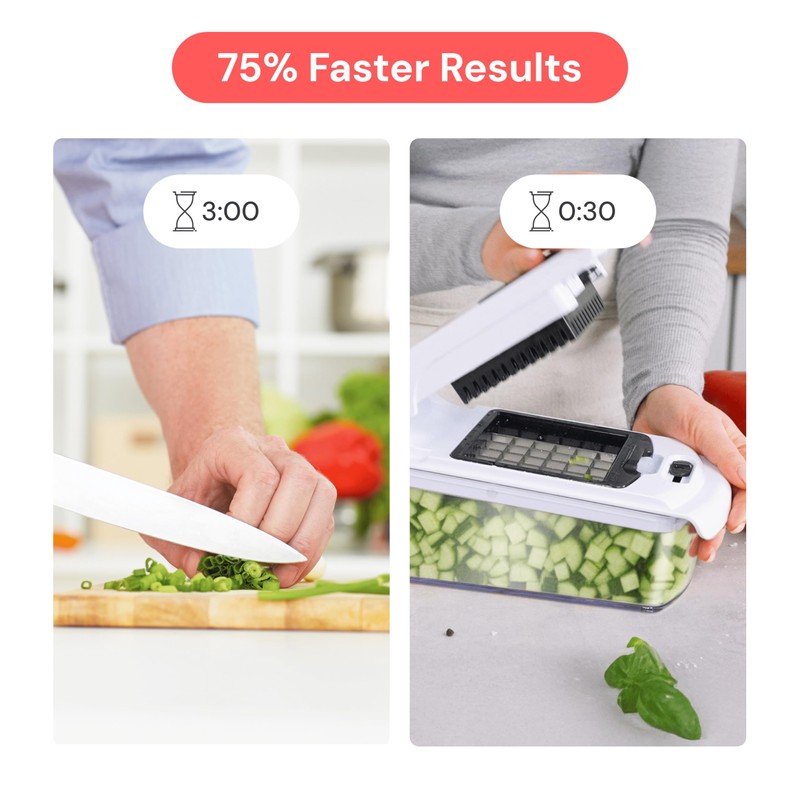 Fullstar The Original Pro Chopper - Vegetable Chopper and Spiralizer,