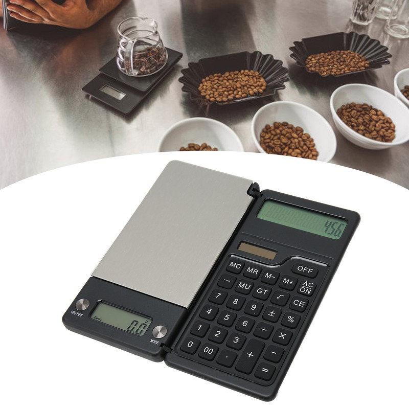 Electronic Scale with Solar Calculator 0.1g High Accuracy Multiple Units