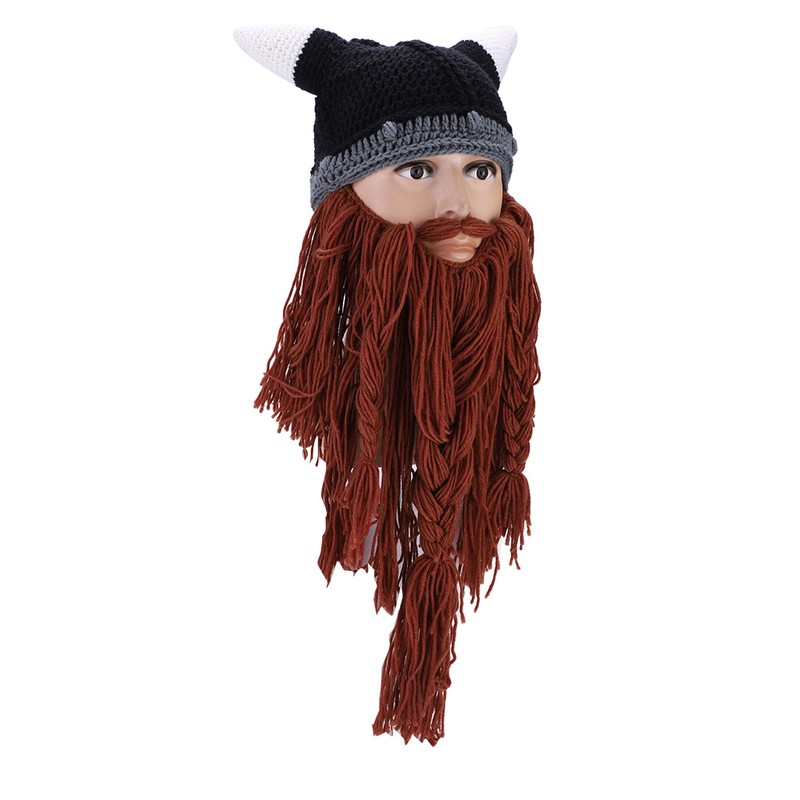 Winter Warm Pirate Horn Style Knitted Crochet Slouch Baggy Beret