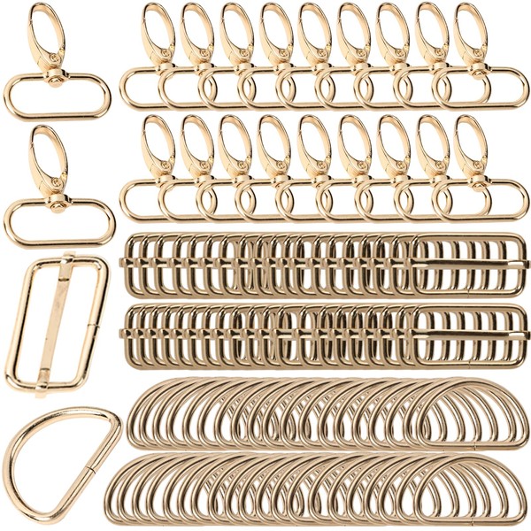 VOKABY Pack of 100 Carabiner Hooks with Swivel Kits, Bag