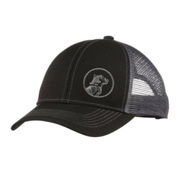 Mack Truck Bulldog Charcoal Black Structured Snapback Mesh Cap/Hat