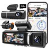 Dash Cam Front and Rear, 3.2’’ IPS Screen (3 Channel