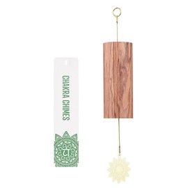 Mowind Chakra Chimes Natural Bamboo Wind Chimes Meditation Chord Windchime Wind Bell for Home Decoration Zen Mindfulness Heart Chakra