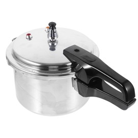 DOITOOL Aluminum Pressure Cooker 22cm/8.7inch Bottom Mini Pressure Cooker for Gas Stove Induction Cooker, Silver