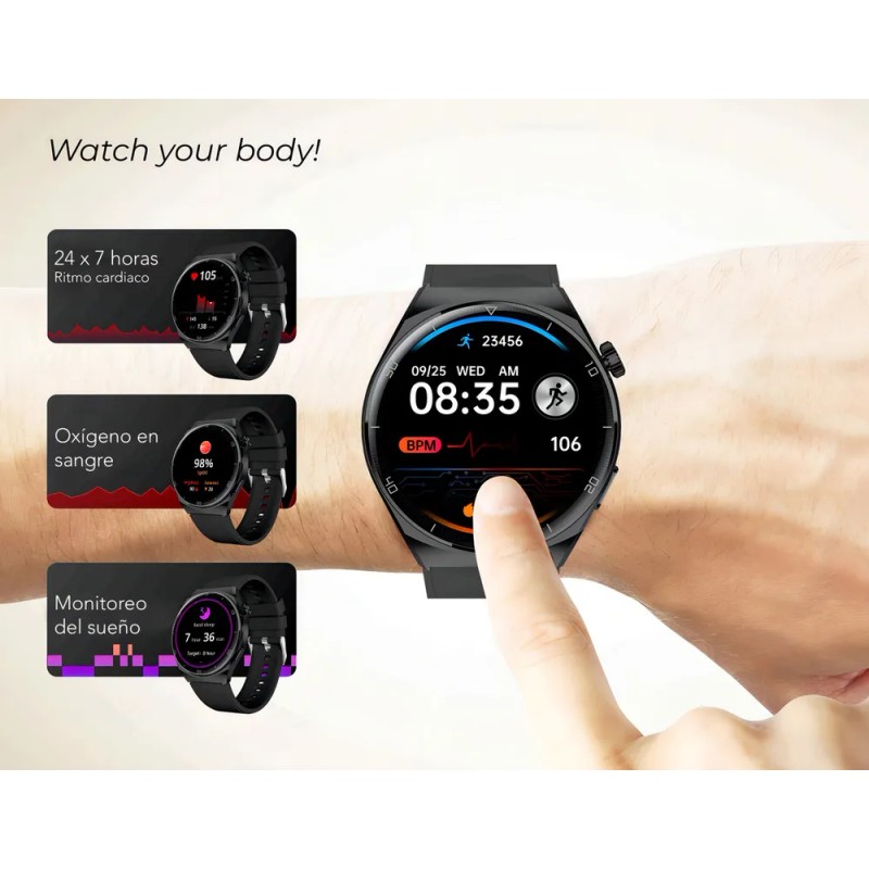 Reloj Inteligente Aiwa Gris | Aiwatch Active Awsam05g