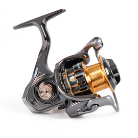 Spinning Fishing Reel for Freshwater Saltwater Fishing, Anti-Reverse with Front-Adjustable Drag, Aluminum Alloy Cup, 5.1:1 Gear Ratio, 13+1 Ball Bearings (GX1000)