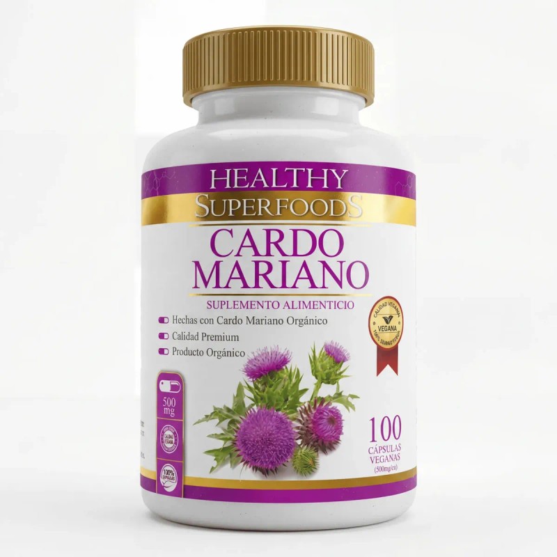 Healthy Superfoods Cardo Mariano Capsulas 500mg Sabor Natural