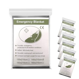 niceluke Emergency Sheet, Aluminum Sheet, Disaster Prevention, Survival Sheet, Compact, Cold Protection, Thermal, Heat Shielding, Disaster Prevention, Camping, Climbing, Cold Protection, Gold + Silver, 55.1 x 82.7 in. (140 x 210 cm)