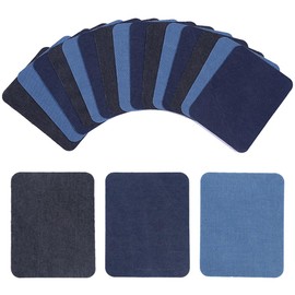 TRKETK 18 Pcs Iron On Repair Patches, Fabric Iron-On Patches Denim Patches 9.5 x 12.5cm Cuttable Iron On Patches Premium Iron-On Patches Repair Patches Kits for Clothing, Pants, Dress, Shirts, Hat