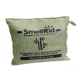 SMELLRID Reusable Bamboo Activated Charcoal Odor Remover Pouch – XX Large (8.5" X 8.5"): Treats Up to 300 sq. ft. to Eliminate Nasty Smells