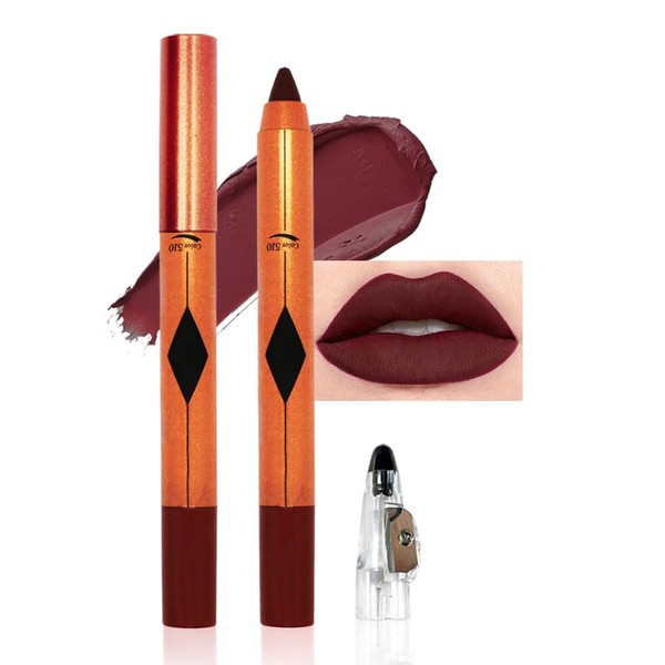 Hxssll Crayon Matte Lipstick Lip Liner Pencil, Moisture Smooth Lipstick