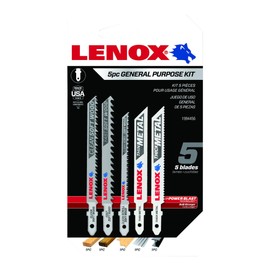 LENOX Tools 1994456 T-Shank General Purpose Jig Saw Blade Assortment, 5Piece
