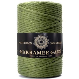 Macrame Yarn, Cotton Yarn, Cord for Crafts, Macrame Cotton Cord