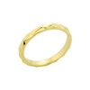 Dainty 10k Yellow Gold Mid Finger Spike Band Midi Knuckle