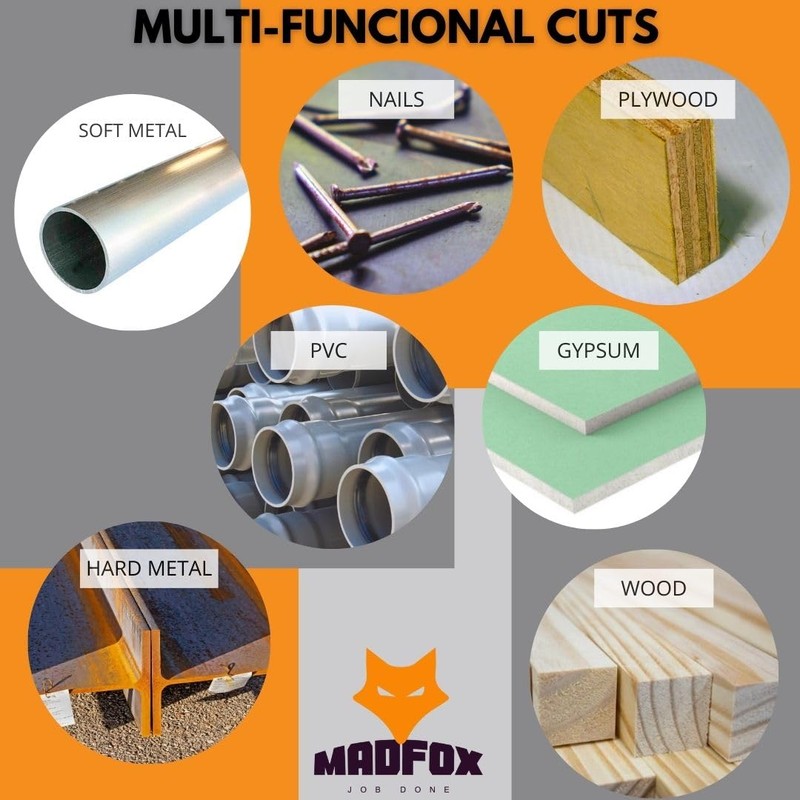 MAD FOX | Titanium Oscillating Multitool Blade | 5pack |