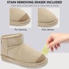 1 Pack Instant Shoe Shine Sponge with Eraser, Quick and