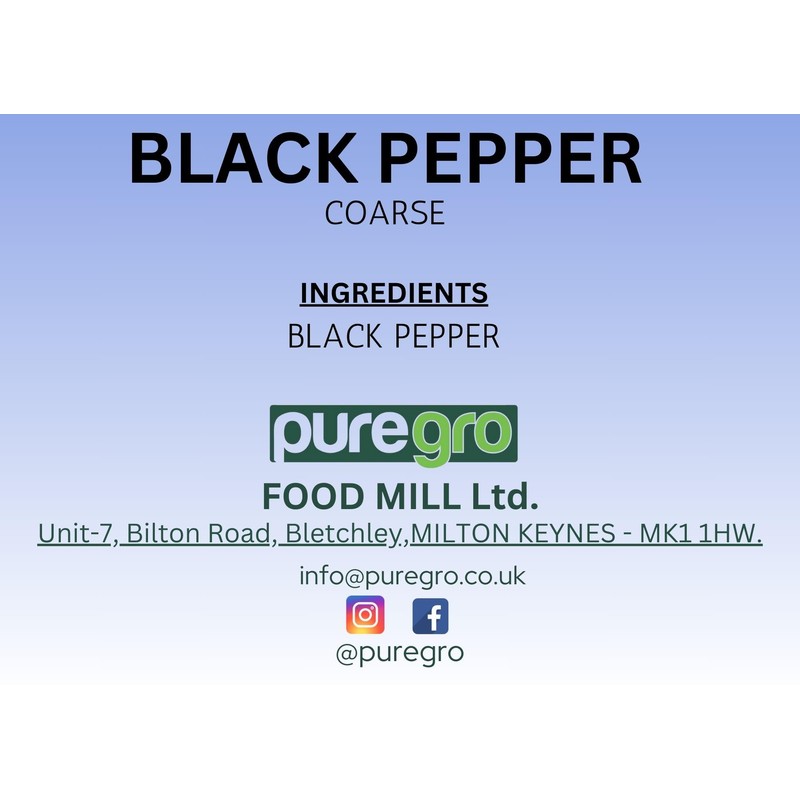 Puregro Coarse Black Pepper 300g | PACK OF 1 |