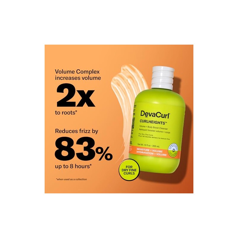 DevaCurl CurlHeights Volume + Body Boost Cleanser