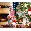 Christmas Tree Hanging Gnomes Ornaments Set of 4,Swedish Handmade Plush