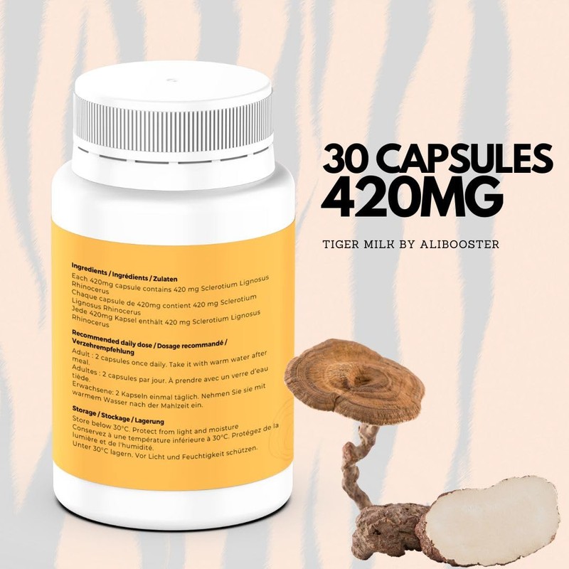 ALIBOOSTER - Mushroom Lignosus Tiger Milk - Tiger Milk 420mg