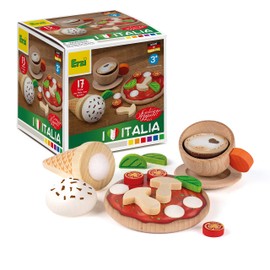 Erzi 28148 Assorted Italy Wooden Shop Items for Children, Role Play
