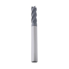 Briny River 1pc 1/4 Inch Carbide Square Nose End Mill Bit 4 Flute Micro Grain Carbide Mill Bits for Hardened Steel Alloy Steel Aluminum Copper 1/4 x 3/4 x 1/4 x 2-1/2 Inch