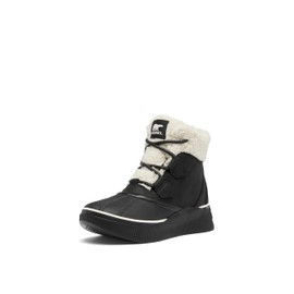 SOREL Women's Out N About lV Chillz Waterproof Boot - Black, Chalk - 7