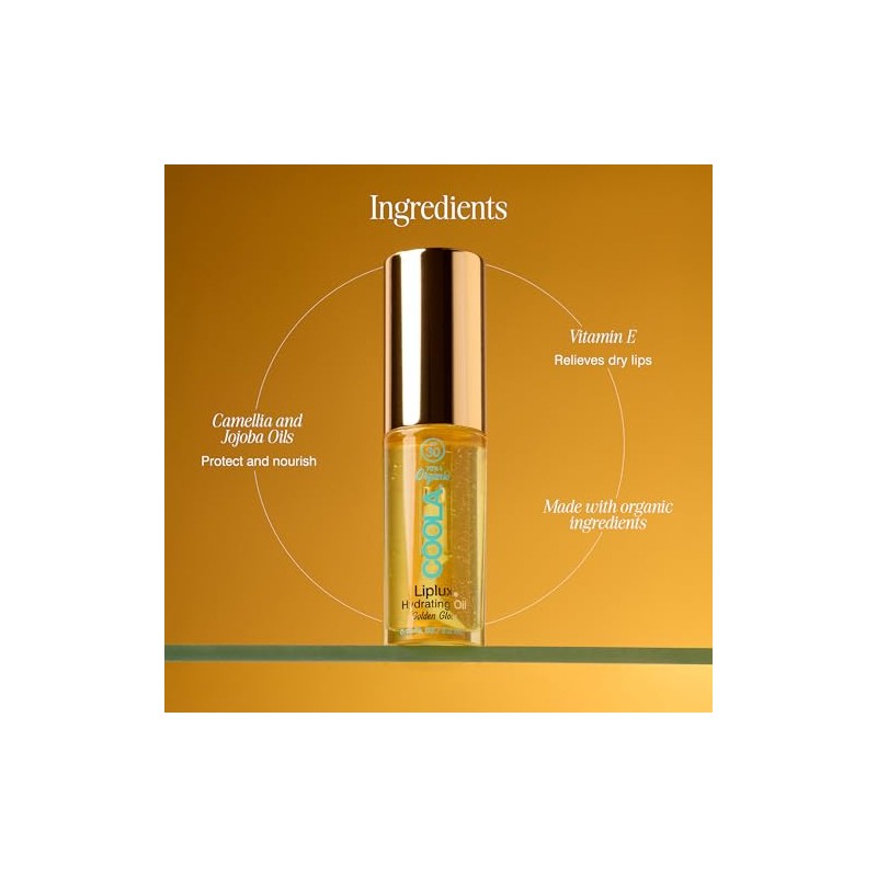 COOLA Organic Liplux Lip Oil y brillo de labios protector