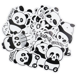 30Pcs Panda Stickers, Cute Panda Scrapbooking Stickers, Vinyl Pandas Sticker for Album,Travel Journal, Scrapbooking