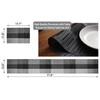 ADRIMER Placemats with Table Runner Set, Woven Vinyl Kitchen Tablemat