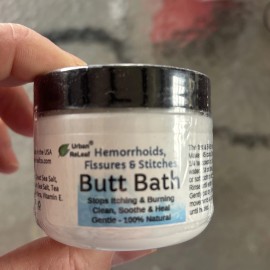 Unbranded Soothing Sitz Butt Bath Treatment for Fissures & Hemorrhoids - Gentle Sea Salt
