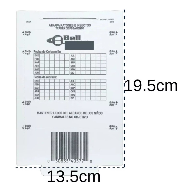 Trapper Max Trampa Para Ratones Efectiva Trampa Adhesiva Cucarachas 30pz