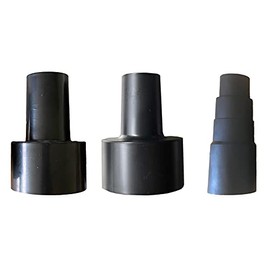 Dust Collection Vacuum Hose Adapter/Vacuum Attachments - 3 Pieces- 2 Shop Vac Adapters 1.5" - 2.5" and 1.25' - 2.5" Plus A Versatile Rubber Adapter For Vacuum Hoses