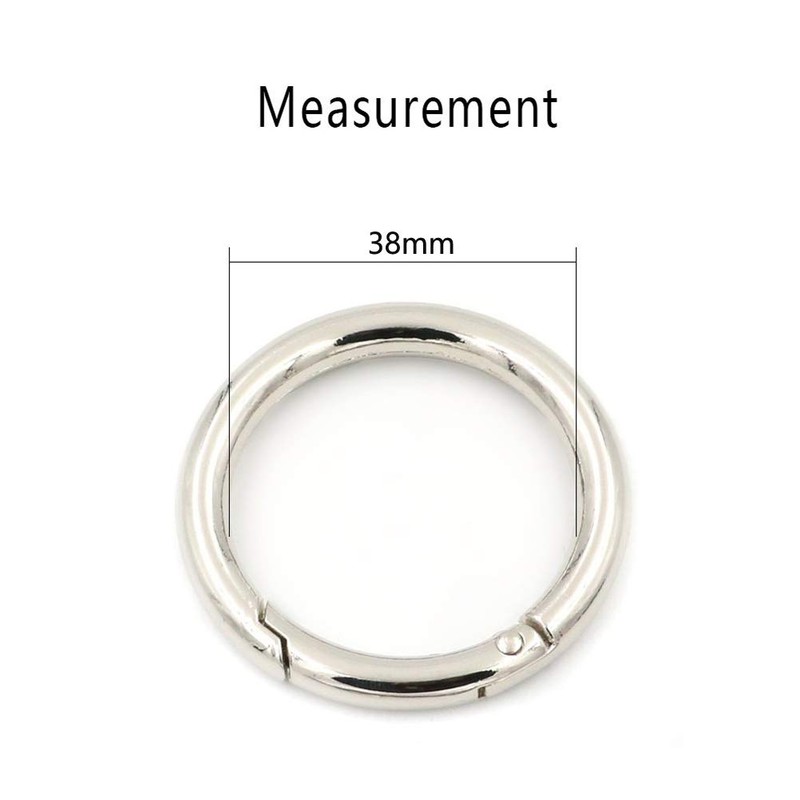 MUCHENG O Ring Round Spring Gate Carabiner Snap Clip Trigger