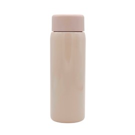 Cute Mini Stainless Steel Vacuum Insulated Small Portable Water Bottle 200 ml/6.7 oz. BPA Free Reusable Thermoses Flask for Girls, Boys, Men, Women, Works, School, Sport, Travel (Beige)