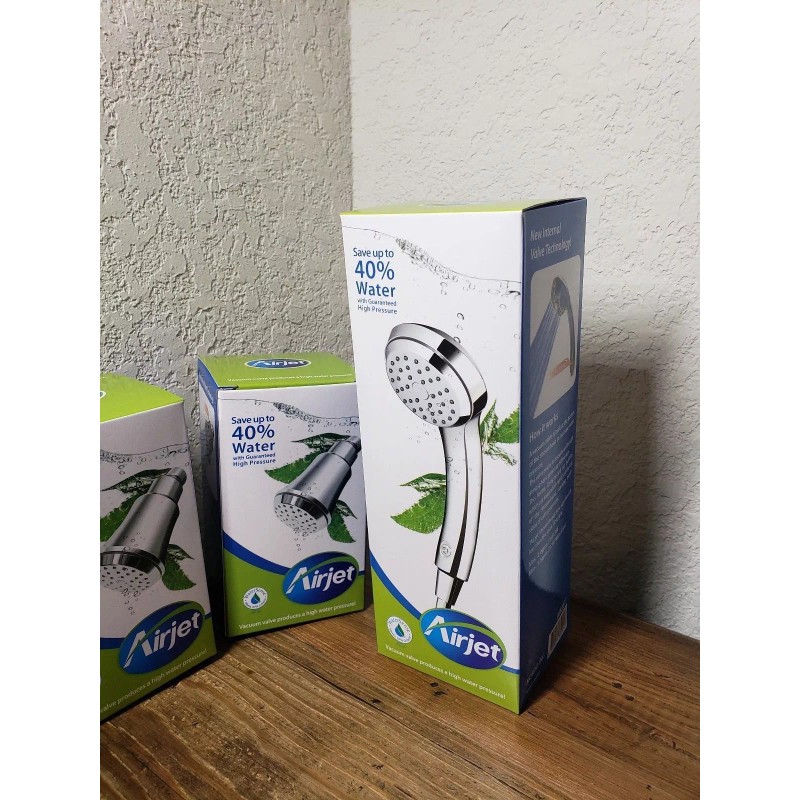AirJet Kingmore AirJet™ Guaranteed High Pressure Handheld Shower Set in