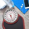 Salter Pro-Helix Professional Oversized Bathroom Scale with Black/Red Powder-Coated Steel