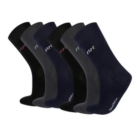 Naked Nation Premium Bamboo Socks for Men and Women, 6 Pairs Super Soft Top with Comfort Waistband, Without Rubber, Unisex Business Socks, Breathable, Dresses and Work Socks, 7 Colours, Sizes 35-47, 2